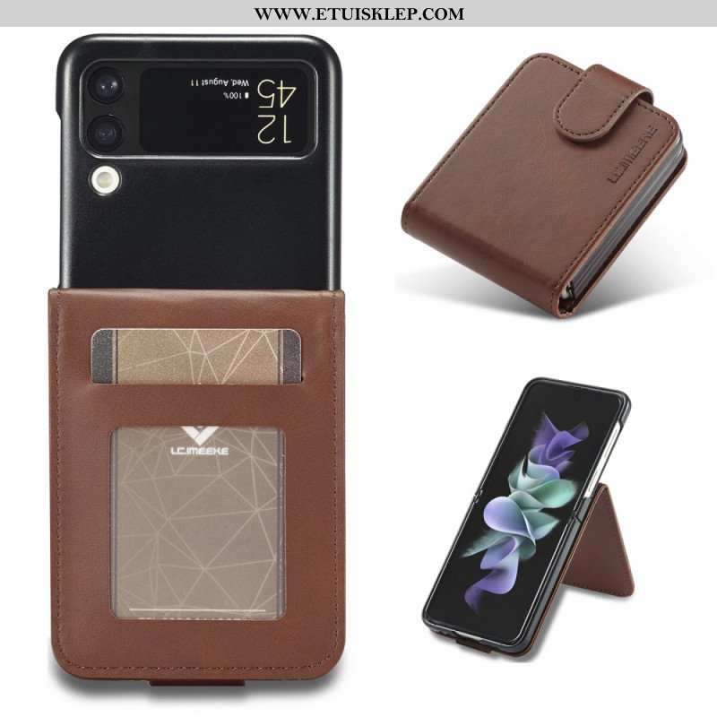 Etui do Samsung Galaxy Z Flip 3 5G Etui Folio Etui Na Karty I Zapięcie Lc.imeeke